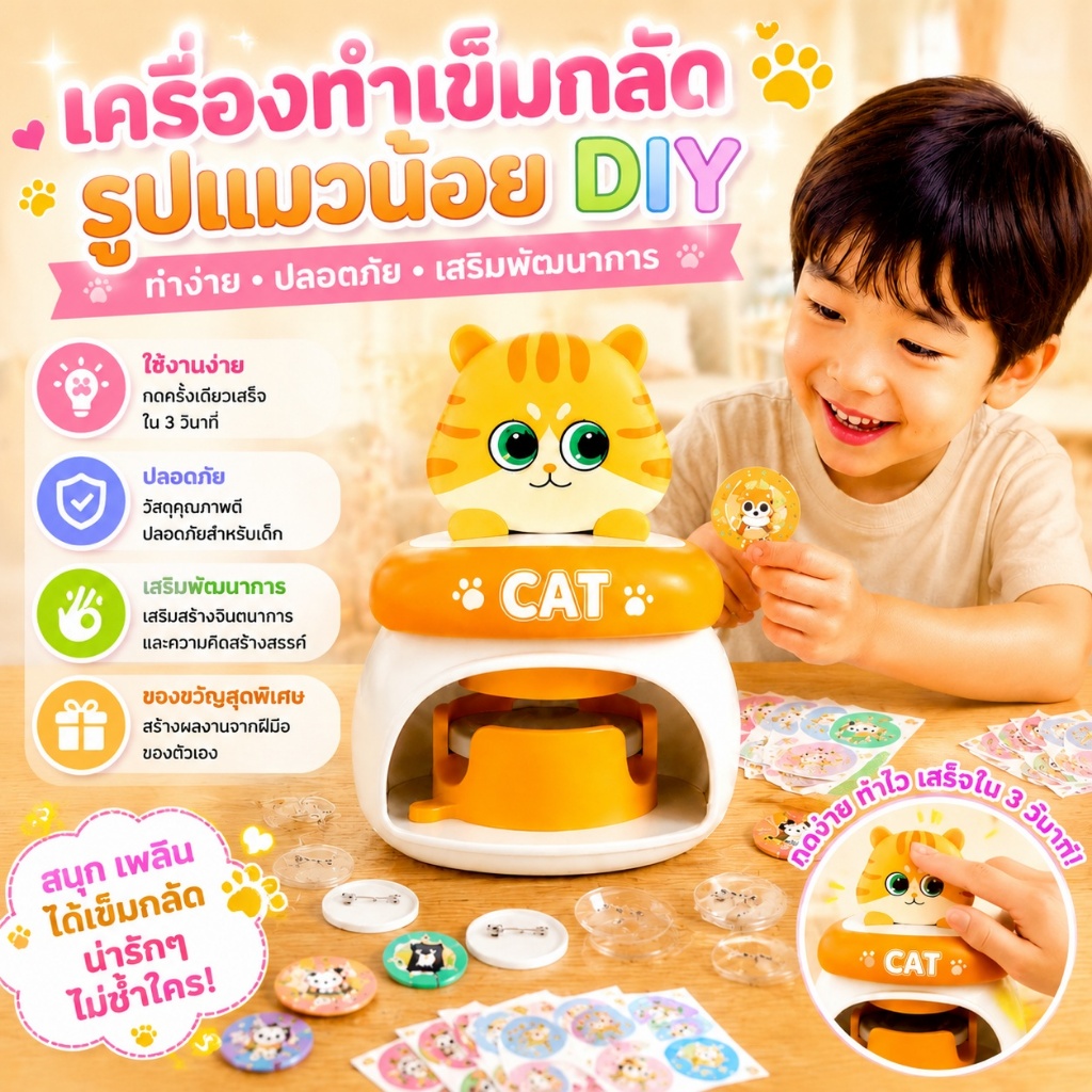 ชุดทำป้าย 3 มิติ DIY สำหรับเด็ก ของเล่นเสริมการเรียนรู้และสร้างสรรค์ กิจกรรมสนุกสนาน ของขวัญสำหรับเด็กทารก