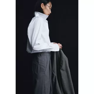 H&M(เอชแอนด์เอ็ม) เสื้อเชิ้ตผ้าคอตตอนผสม Women Cotton-blend shirt 0932278_4