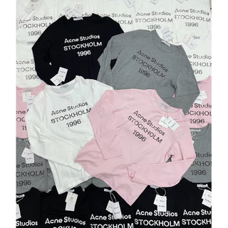 พร้อมส่ง"Ac long stave " เสื้อยืดแขนยาวแบรนด์ดัง ดีเทลสกรีนลายอักษรที่อก คอลใหม่ผ้าใหม่ผ้าสลาฟ นุ่มยืด งานเทียบค่า