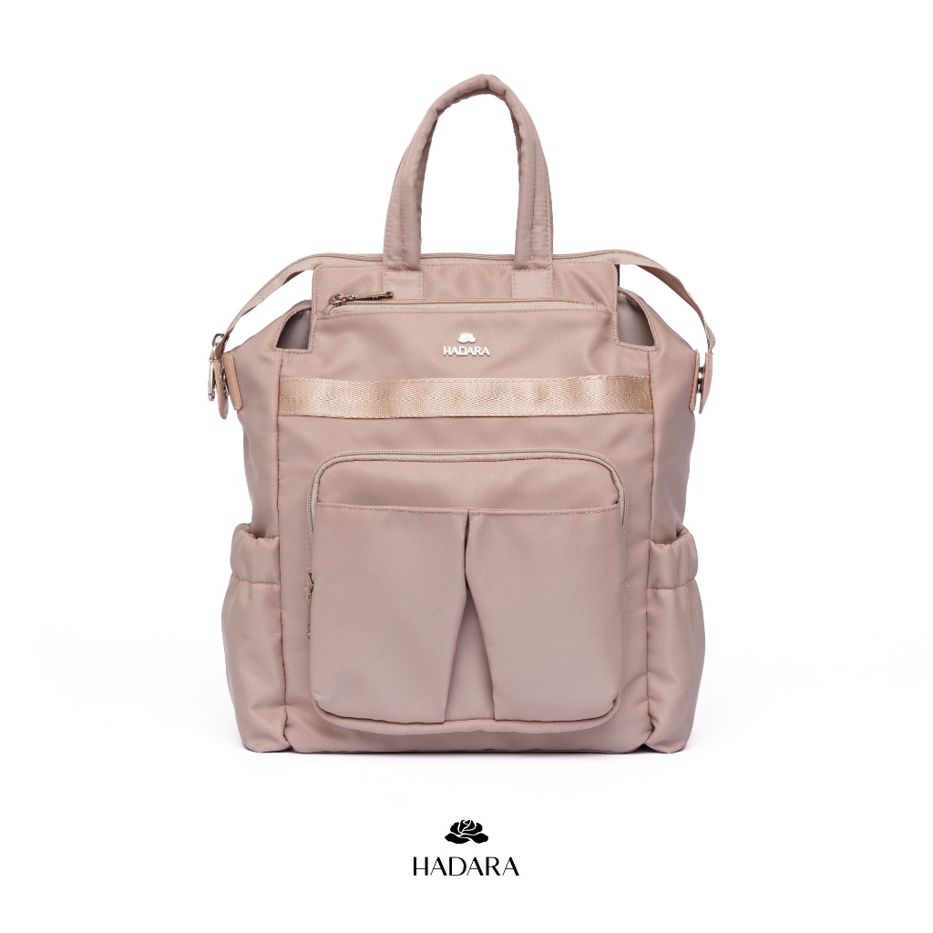 Hadara Moment Series No.12 กระเป๋าเป้ ฟังก์ชัน 21 ช่องจัดเก็บ ใส่ Notebook 13 นิ้วได้ ผ้า Deluxe Nylon