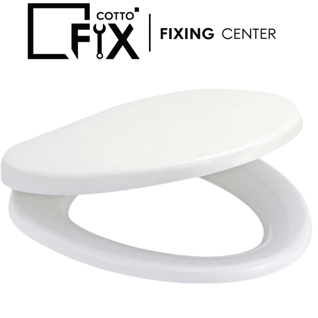 COTTO รุ่น C90055(HM) ฝารองนั่ง ROUND BOWL (SOFT CLOSE) (พร้อมคู่มือ + น็อตยึดฝา)