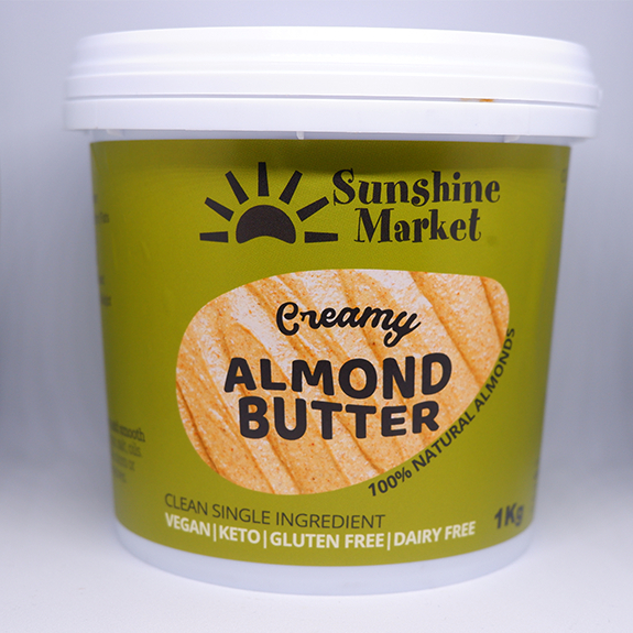 อัลมอนด์บัตเตอร์เนียน Creamy Almond Butter 1kg | Sunshine Market