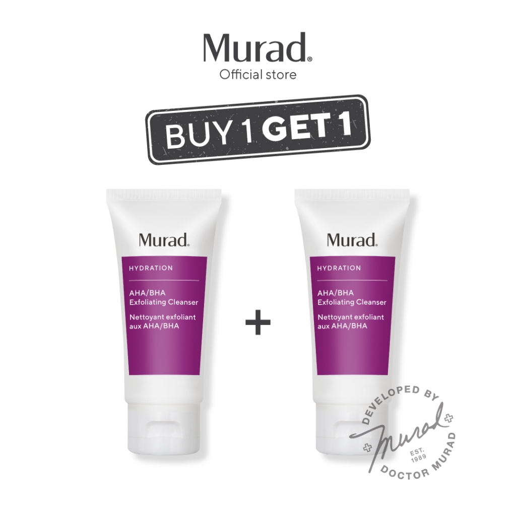 [ซื้อ1แถม1] Murad AHA/BHA Exfoliating Cleanser 60ml มูราด เอเอชเอ/บีเอชเอ เอ็กซ์โฟลิเอตติ้ง คลีนเซอร