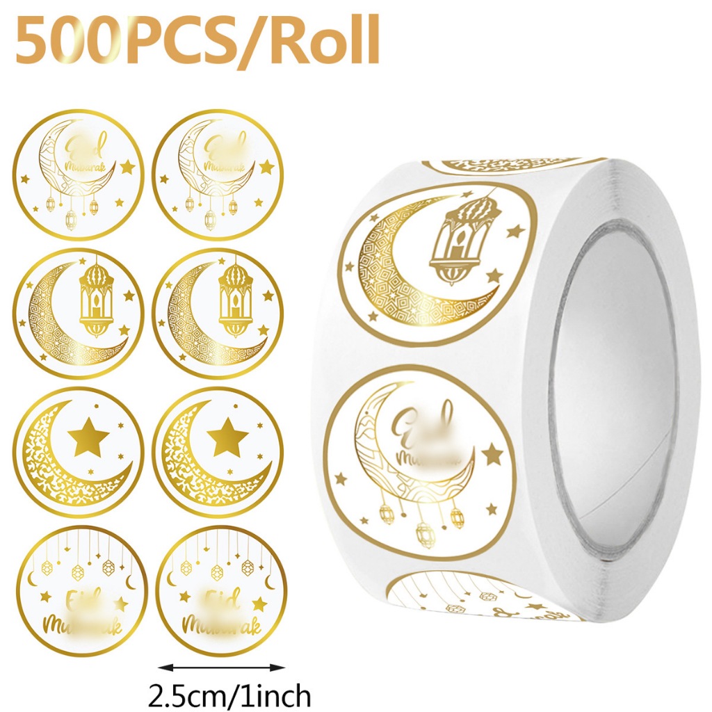 สติกเกอร์ม้วน ขนาด 2.5ซม. จำนวน485-500ดวง - งานดี ราคาประหยัด
