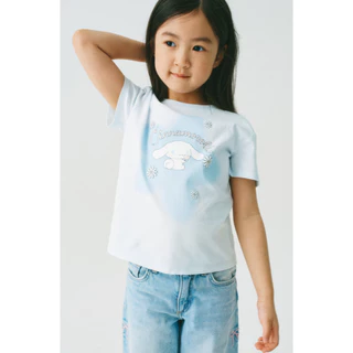 H&M(เอชแอนด์เอ็ม) เสื้อยืดพิมพ์ลาย เด็กหญิง 1327765_1