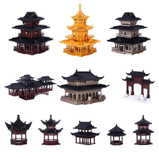 พร้อมส่ง จากไทย โมเดลศาลาจีนจิ๋ว ตกแต่งสวนถาด สวนหิน บ้านตุ๊กตา Miniature Garden DIY ของตกแต่งจิ๋ว