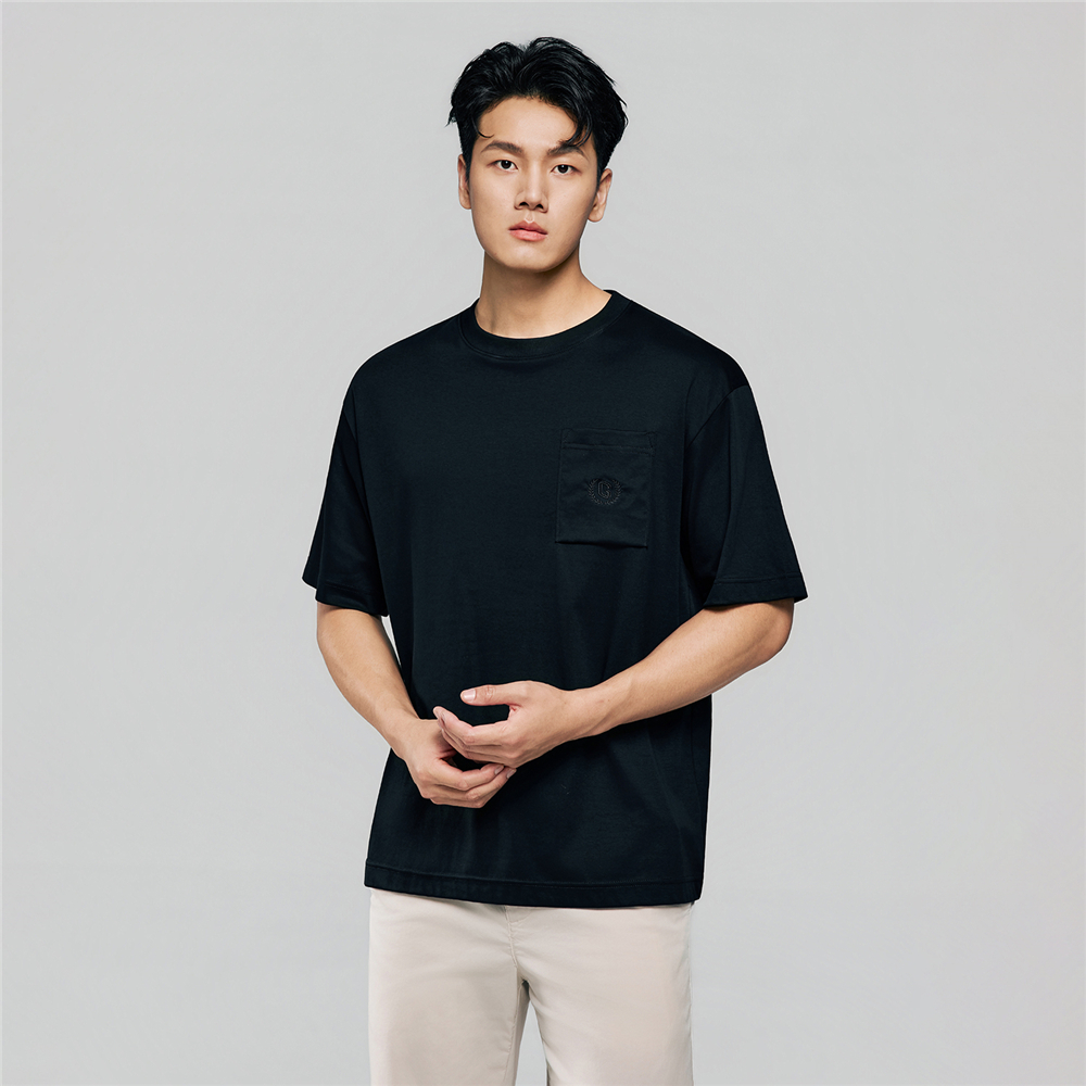 GIORDANO เสื้อยืดผู้ชาย Men Liquid Touch Relaxed Tees 01026207