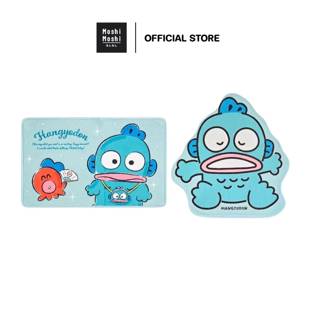 Moshi Moshi พรมเช็ดเท้า พรมตกแต่ง ลาย Hangyodon ลิขสิทธิ์แท้จากค่าย Sanrio รุ่น 6100007653-7654