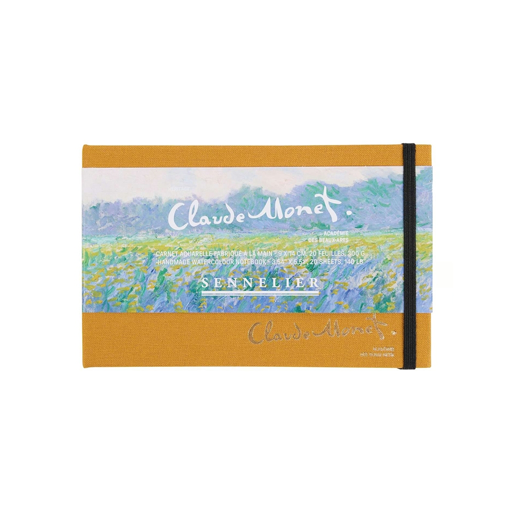 NEW PRODUCTS SENNELIER สมุดสีน้ำ Claude Monet 300gsm. 9x14 ซม. 20 แผ่น มีสายรัดปก N138460.07