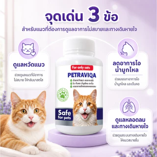 วิตามินเสริมภูมิ แมวไม่สบาย ไอ จาม มีน้ำมูก บำรุงการหายใจ กลับมาแข็งแรง