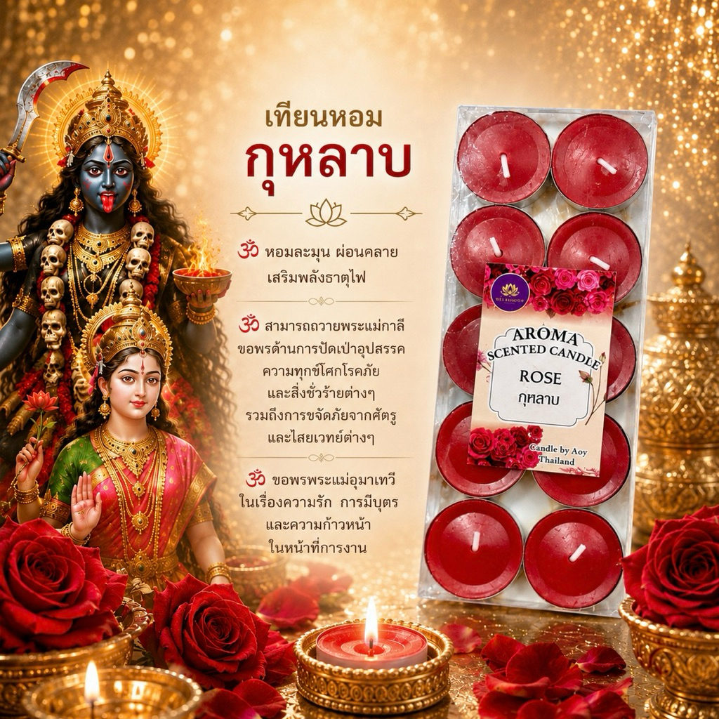 เทียนหอม อโรม่า กลิ่นหอม ผ่อนคลาย บำบัดอารมณ์แบบธรรมชาติ
