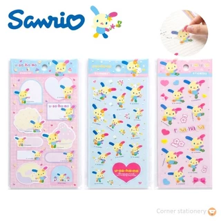 สติ๊กเกอร์ usahana melody ลิขสิทธิ์แท้ Sanrio รุ่น USST01 02 03 ลายอุซาฮานะ (1 แผ่น) sticker ตกแต่ง