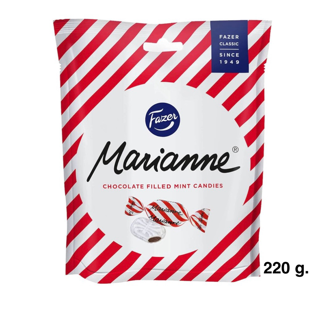 [ส่งด่วน] Fazer Marianne Chocolate Filled Mint Candies Imported From Finland 7.76oz(220g)