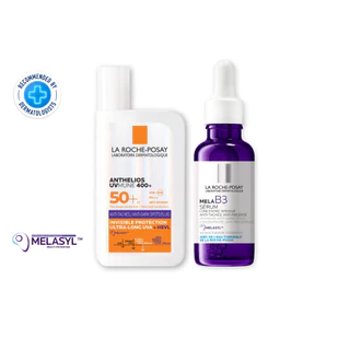 [เซตลดจุดด่างดำ] ลา โรช-โพเซย์ La Roche-Posay ANTHELIOS UVMUNE400 ANTI-DARK SPOTS FLUID 50ml + MELA B3 Serum 30ml