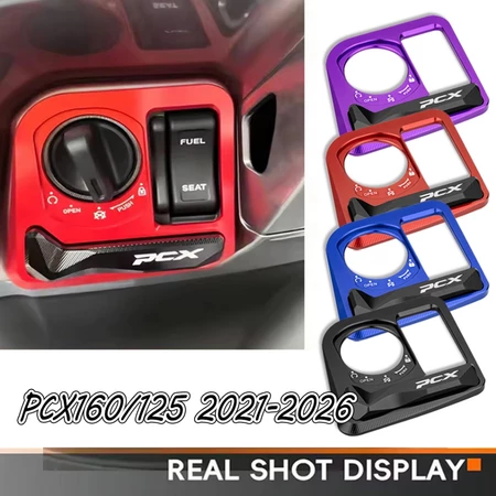 ฝาครอบสวิตซ์กุญแจ HONDA PCX160/125 2021-2026 ฝาครอบสวิทกุญแจ มีเนียม สำหรับมอเตอร์ไซค์หลากหลายรุ่น Motorcycle Lgnition