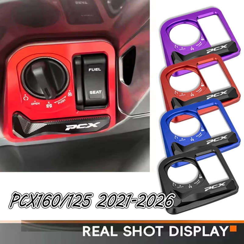 ฝาครอบสวิตซ์กุญแจ HONDA PCX160/125 2021-2026 ฝาครอบสวิทกุญแจ มีเนียม สำหรับมอเตอร์ไซค์หลากหลายรุ่น Motorcycle Lgnition