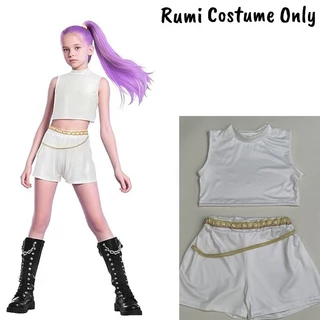 Movie Kpop Demon Hunters Rumi Mira Zoey Cosplay Costume For Kids Girls 3D Printed Korean Stars Stage Singing Costume