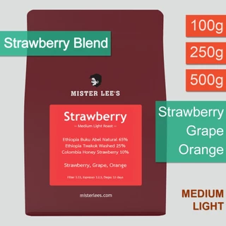 Strawberry Blend เมล็ดกาแฟคั่วกลางอ่อนสตรอเบอรี่เบลนด์