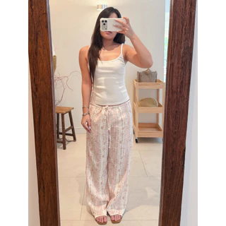 Fleur Pants (baby blue/cotton pink)