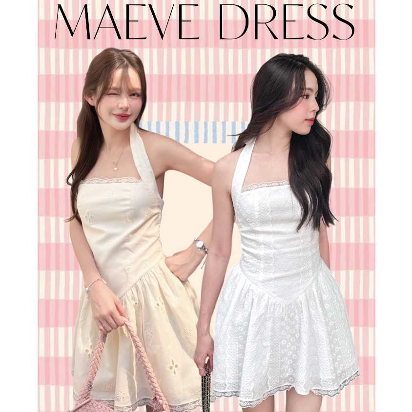TheBlancPale: ✨Maeve Mini dress น้องมินิเดรสฟีลหวานละมุน ใส่แล้วเป็นสาวน่ารักลุคคุณหนูที่สุด