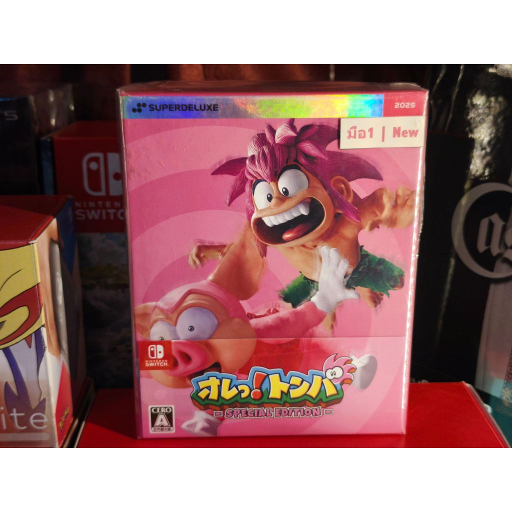 [แผ่นเกม Nintendo Switch] : Tomba Special Edition (โซน JP) กล่องสะสมโฮโลแกรม (มือ 1 ซีลสวยกริบ)