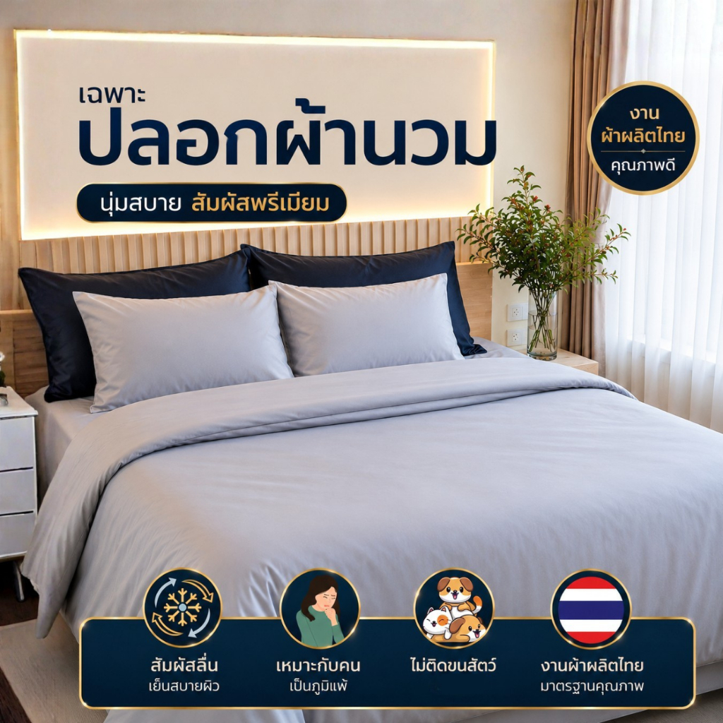 ปลอกผ้านวม Soul Sleep -  เฉพาะปลอกนวม 1 ผืน (ทั้งรุ่นคลาสสิคและพรีเมี่ยม)