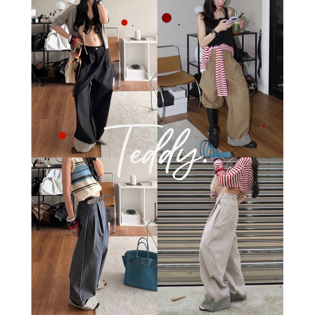 LOONNYSTORE กางเกงขายาวทรงกระบอก รุ่น TEDDY Pant
