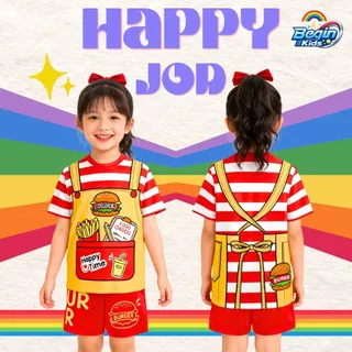 ชุดเซ็ท เสื้อ+กางเกง ลาย อาชีพ Happy job
