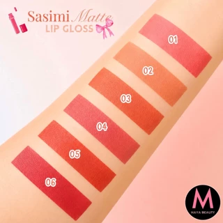 {24แท่ง} Sasimi Matte Color LipGloss ลิปกลอสแมทต์ สีสวย ริมฝีปากดูสดใส no.S919