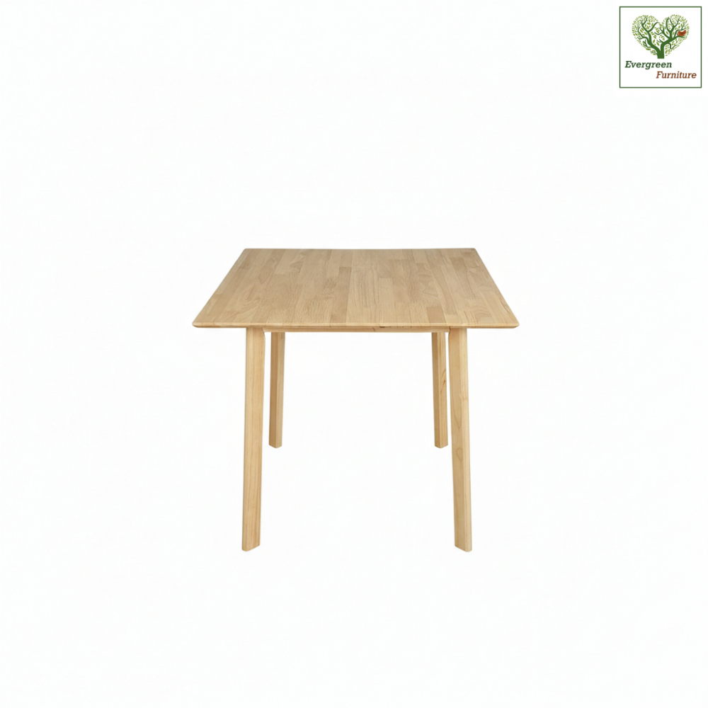 Evergreen Furniture โต๊ะกินข้าว โต๊ะอาหาร Evergreen-Furniture /Dining Table TJ-8074-F ทำจากไม้ยางพารามี 2 สีให้เลือก