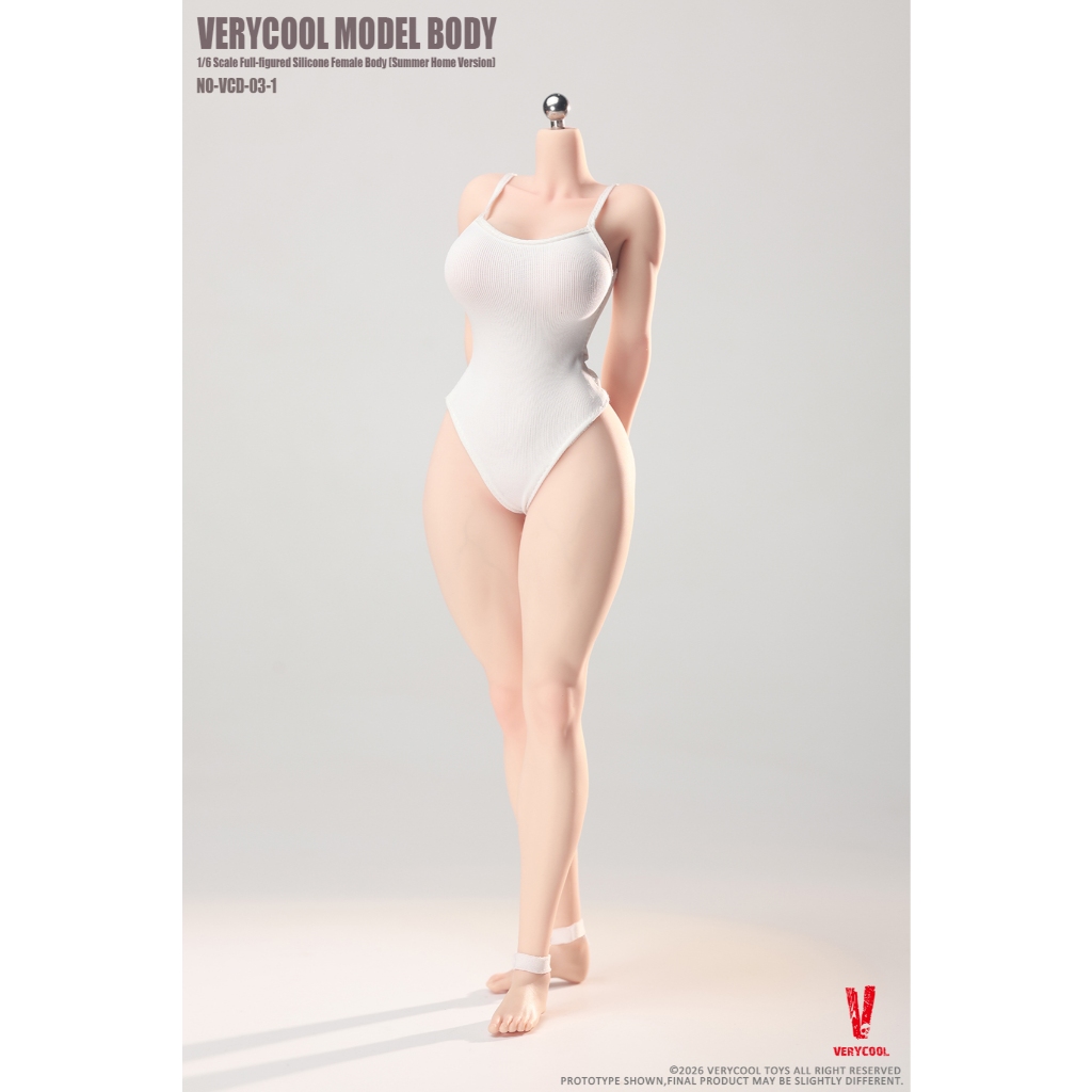 พรีออเดอร์ VERYCOOL 1/6 Body No.3 Full-Figured 1/6 Silicone Female Body (Summer Loungewear Version)