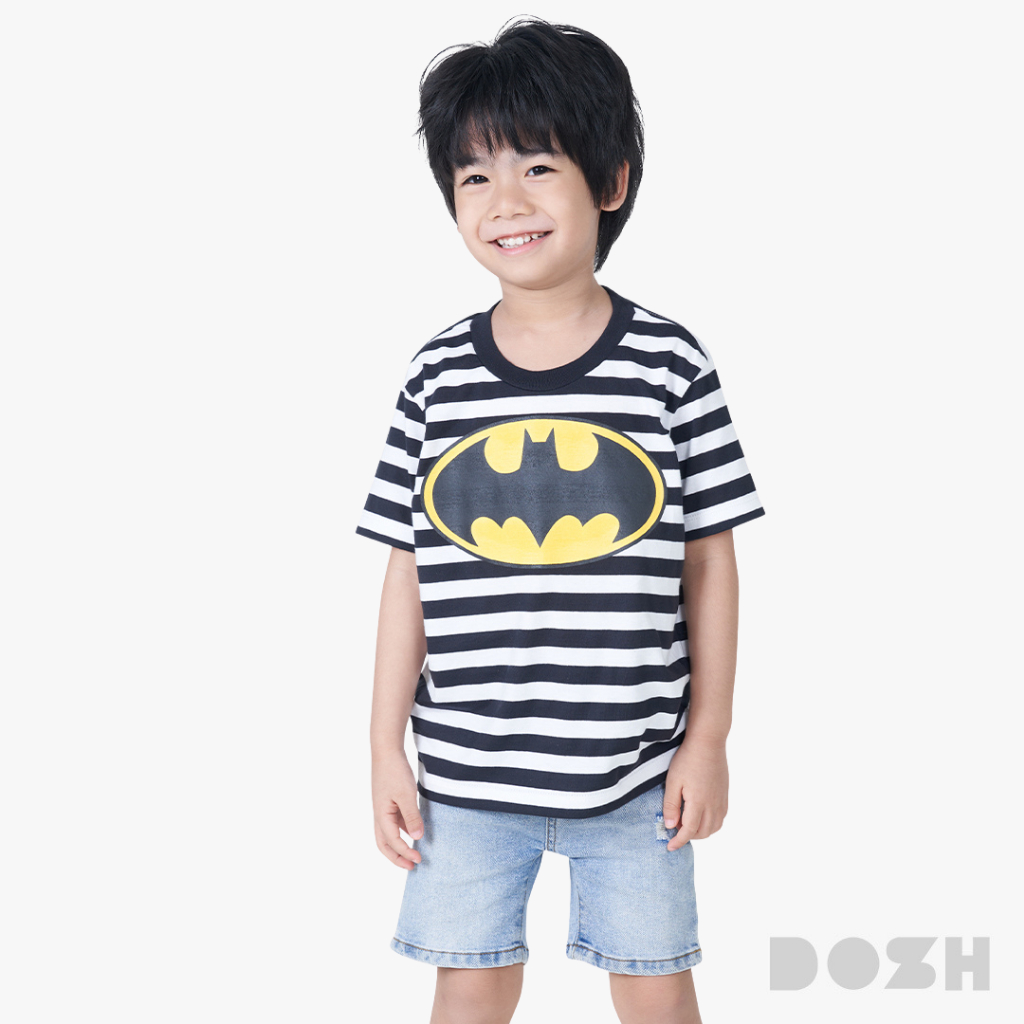 DOSH BOY'S T-SHIRTS SUPERMAN เสื้อยืดคอกลมเด็กชาย 3สี (แดง-ส้ม-ม่วง) PWSBT5006 (8-12)