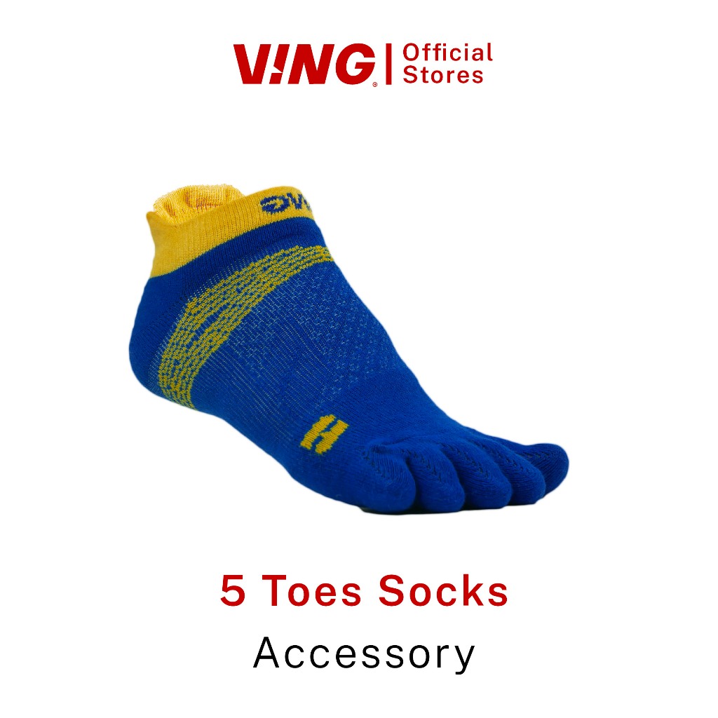 ถุงเท้า 5 นิ้ว Ver.2022 สำหรับใส่รองเท้าแตะวิ่ง - V-ING 5 Toes Socks 2022 - [Free Size]