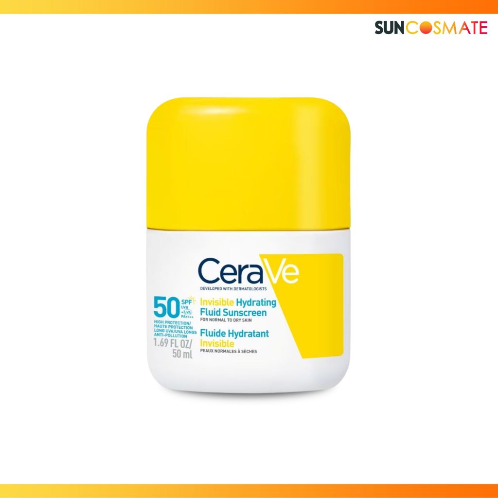 Cerave invisible  hydratant fluid sunscreen#spf50++#50ml
