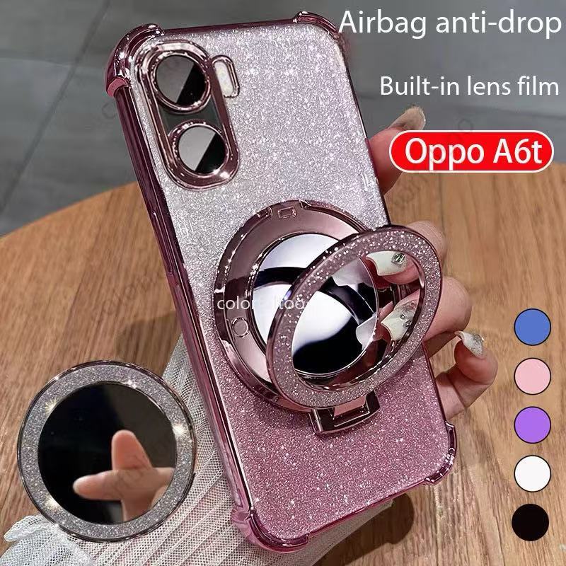 เคสขอบสี กันมุม สำหรับ Oppo A6S A6C A6T A6 A6X  กันกระแทก เคสทูโทน 2in1