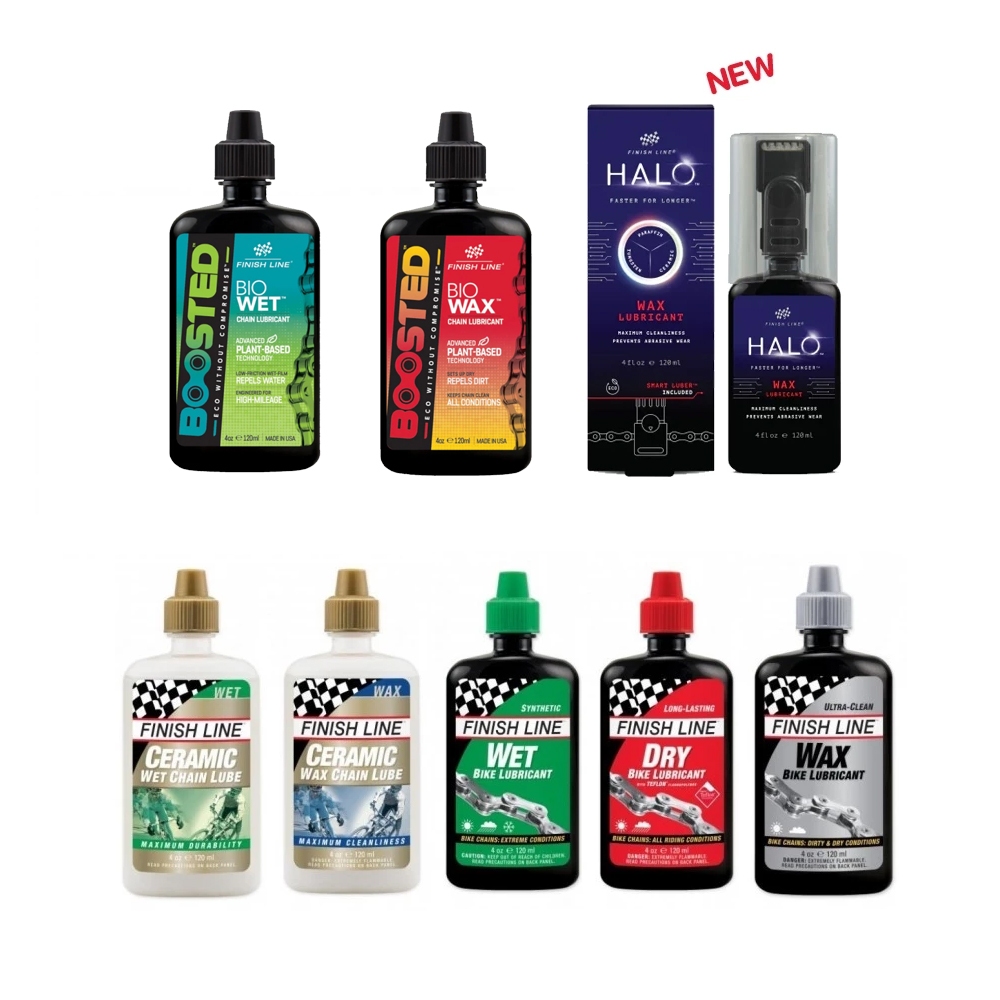 น้ำมันหยอดโซ่ FINISH LINE BOOSTED Bio Halo CERAMIC Wet Wax Chain Lube น้ำมันหยอดโซ่จักรยาน