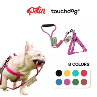 (เติมสต็อกแล้ว) Touchdog ชุดสายจูงสัตว์เลี้ยง พร้อมสายรัดอก มี8สีให้เลือก สายจูงสุนัข