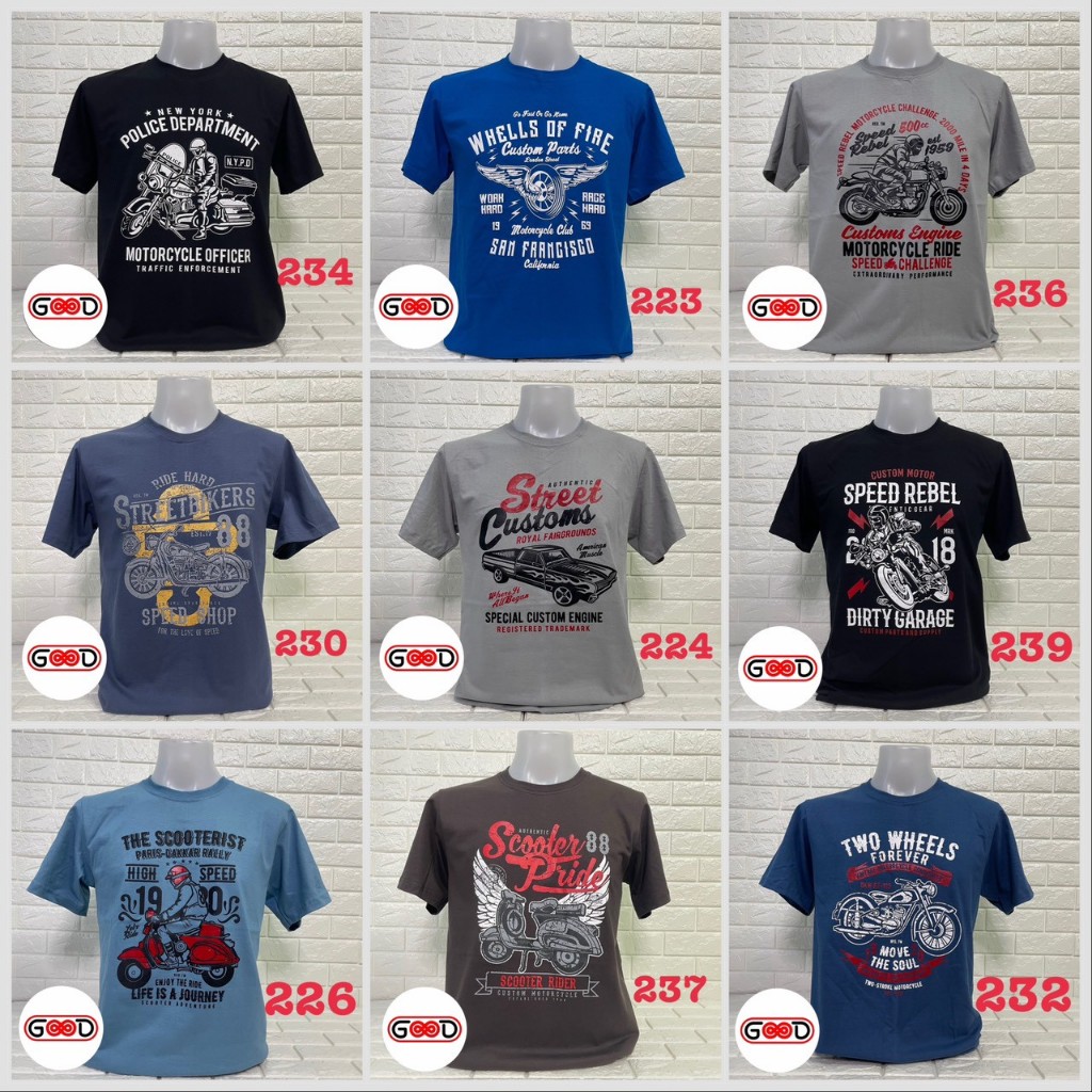 เสื้อยืดคอตต้อน 100% ลายสวยๆ สวมใส่สบาย