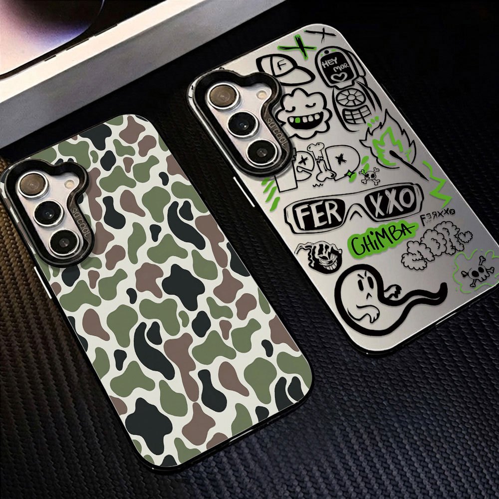 ลายพราง IMD เคส For Samsung A17 A07 A56 A36 A55 A06 A05S A15 A35 A54 A26 เคสโทรศัพท์ เปลือกแข็ง กันกระแทกเคสมือถือ