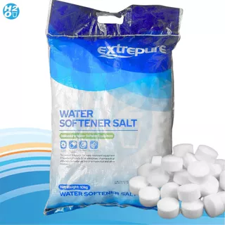 เกลือ เกลือเม็ดบริสุทธิ์ สำหรับล้างสารกรองเรซิ่น Extrepure ถุง 10 KG เกลือล้างเรซิ่น เกลือบริสุทธิ์