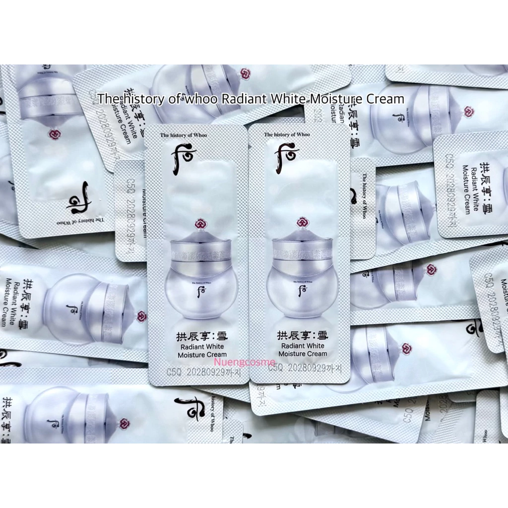 🟡(Cream บำรุงผิวหน้า)(ขนาด 1ml)Radiant White Moisture Cream