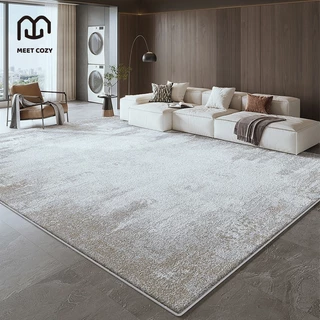 MEET COZY พรมแคชเมียร์เลียนแบบ ขนนิ่ม พรมปูพื้นห้อง carpet living room #1 DB-Grey#2