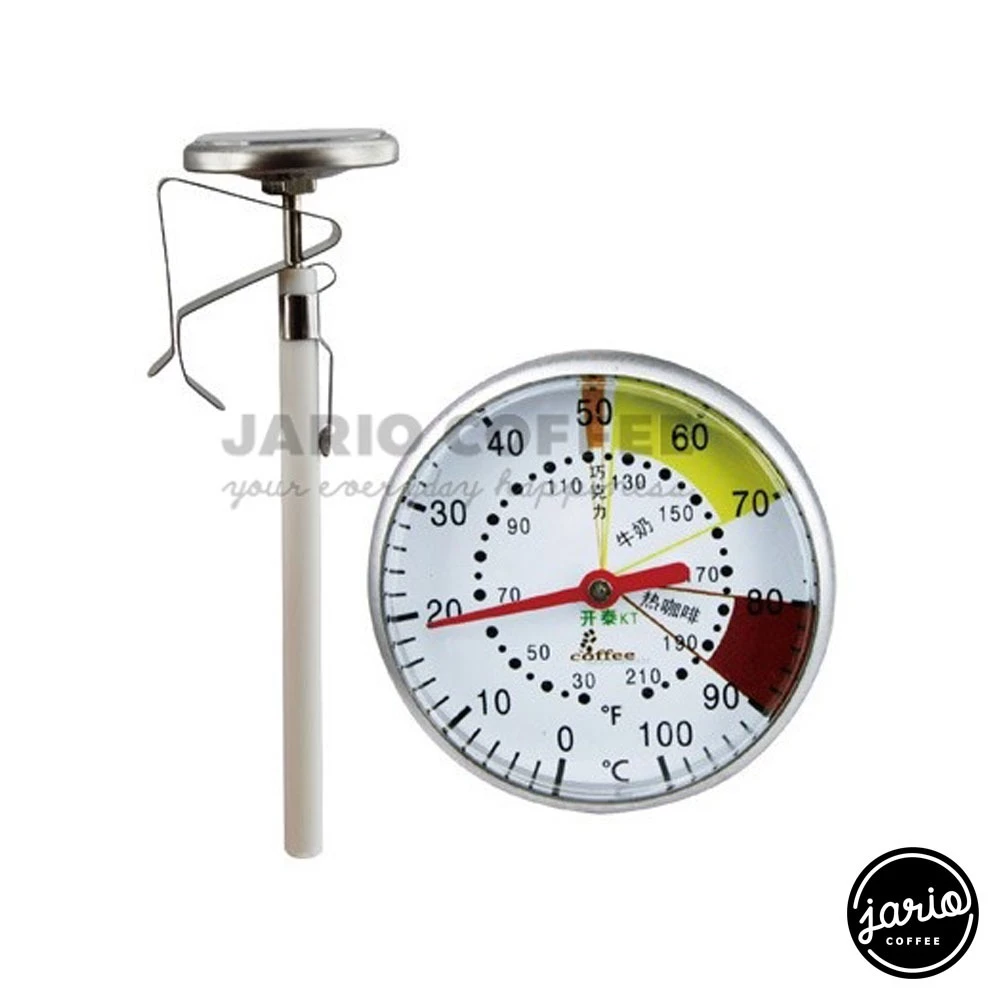 Jario ที่วัดอุณหภูมิกาแฟ สแตนเลส 0-100°C เทอโมมิเตอร์ Coffee Thermometer
