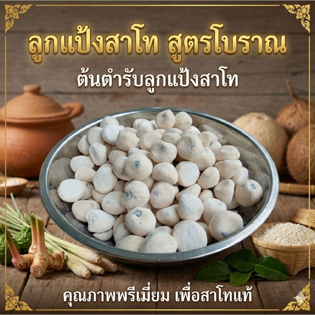 ลูกแป้งสาโท แป้งสาโทหวาน  แป้งสาโท สมุนไพรแท้