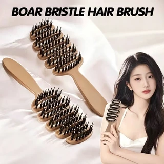 BLIVO หวีลดผมร่วง แก้ผมพันกัน ลดไฟฟ้าสถิตย์ หวียกโคนผม แปรงหวีผม Boar Bristle Hairbrush หวีพับ หวีผม