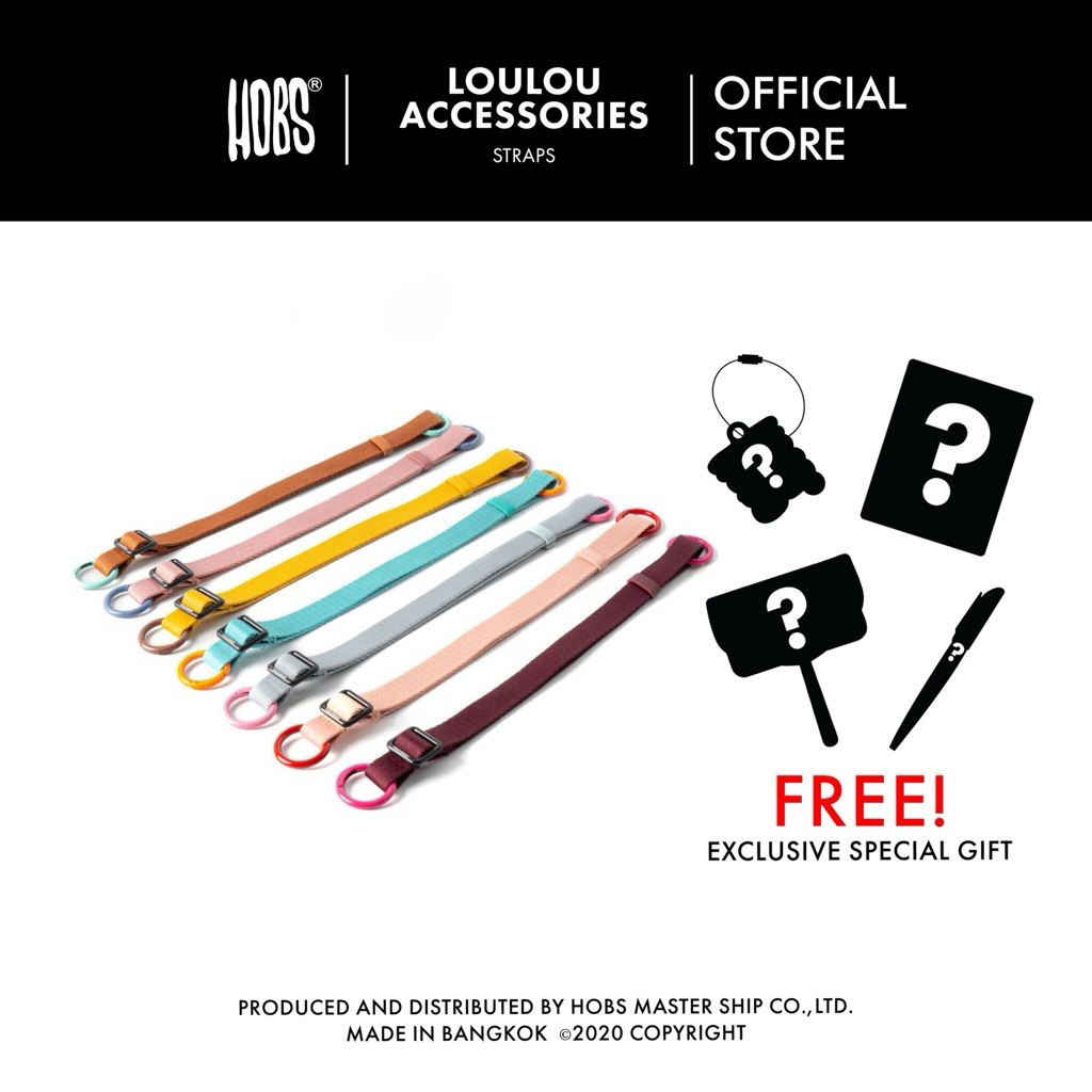 Hobs® สายคล้องกระเป๋าแฟชั่น | LOULOU TOTE STRAP | Accessories woven spiral strap สายคล้องอเนกประสงค์