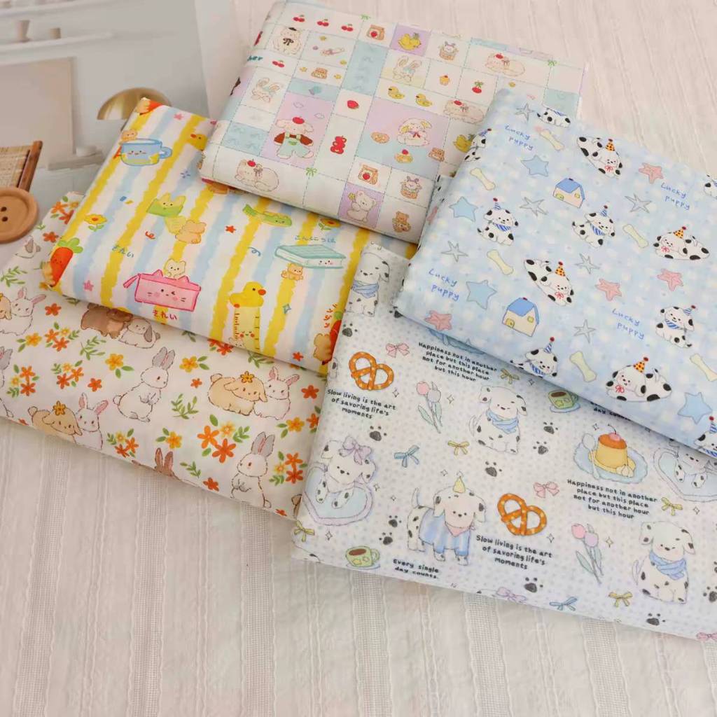 Preoder-ผ้าคอตตอนป๊อปลิน_พิมพ์Digital ทอ40เส้นด้าย หน้ากว้าง145ซม. คอตตอน100%