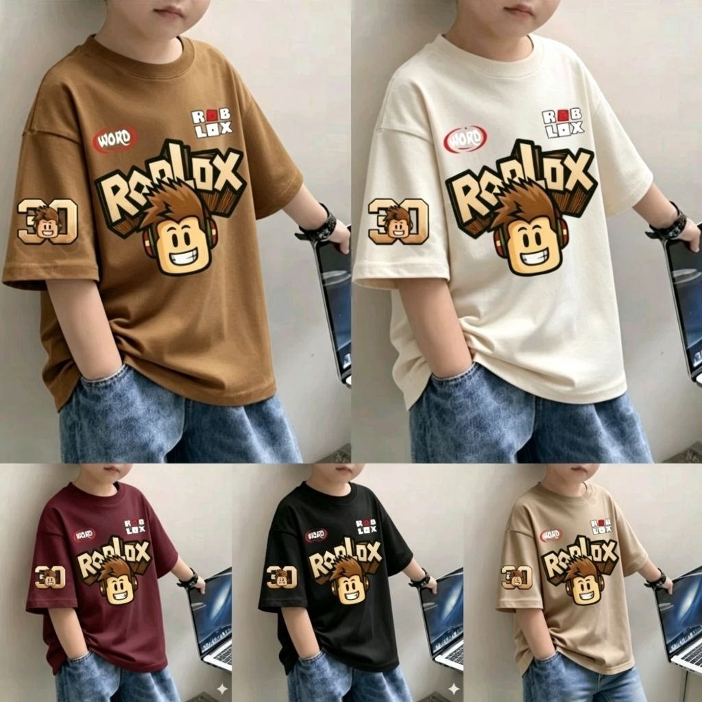 (ส่งสินค้าใน 24 ชั่วโมง) ชุดเด็กผู้ชาย เสื้อเด็กผู้ชาย roblox ชุดเด็กผู้ชายเท่ๆแฟชั่น