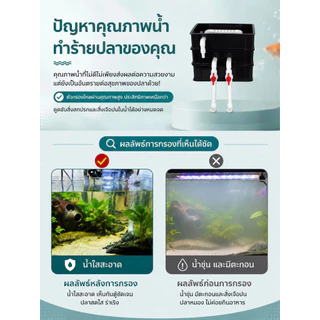QQ DIY กล่องกรองน้ำตู้ปลา กรองคอนโดหลายชั้น กรองภายนอก สำหรับตู้ปลาและอ่างปลา ช่วยให้น้ำใส ลดของเสียในน้ำ