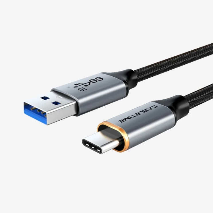 [กทม.ส่งทันที] CABLETIME ใหม่ CA60H USB3.1 สาย USB-A To USB-C 10Gbps ยาว 1 เมตร